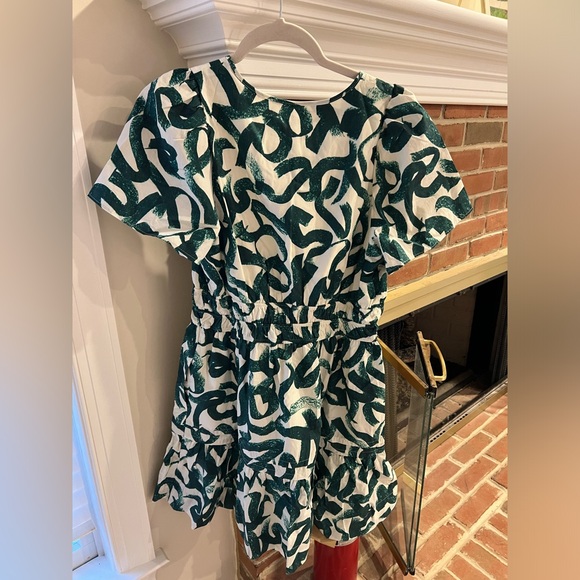 NWT Anthropologie Somerset Mini dress | Size Medium | Dark Green - Picture 4 of 6